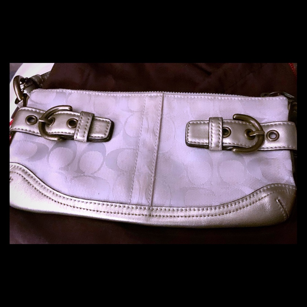 Coach Signature Print Mini Purse